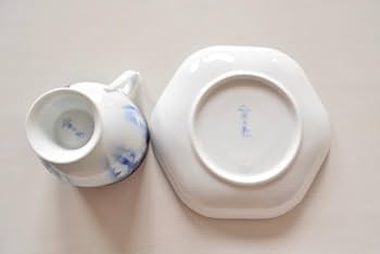 Amazon.co.jp: 深川製磁 牡丹金ミル 高台 コーヒー椀皿 カップ